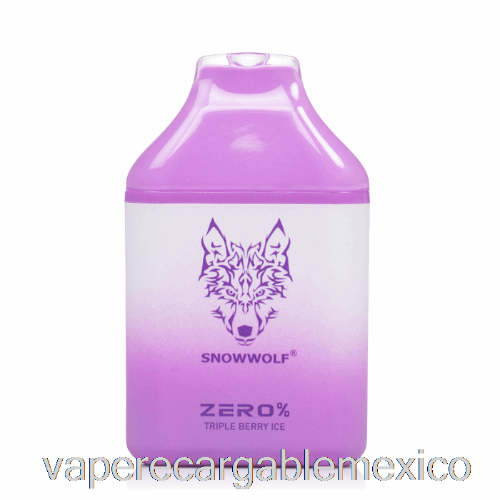 Vape Recargable Snowwolf Zero 5500 0% Sin Nicotina Desechable Triple Berry Ice